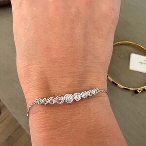kate spade Silver Bracelet with Clear Stones